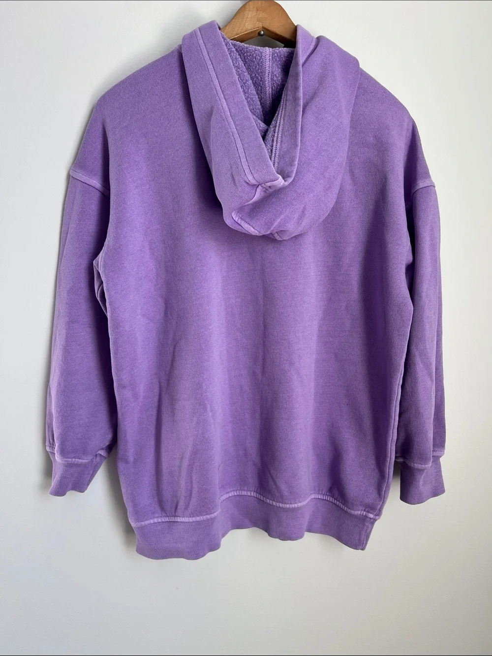 Old Navy | Kids Lavender Hoodie with Black Cherry Graphic Size M (8)